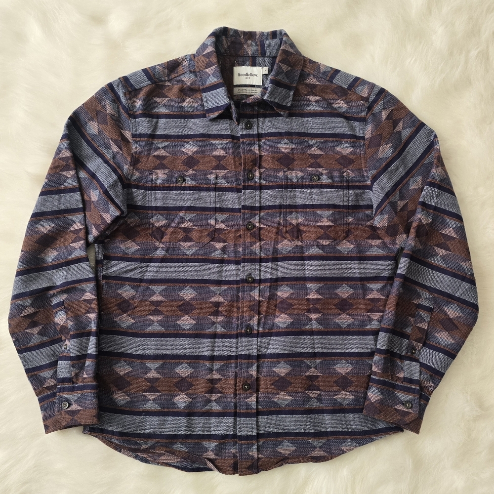 Goodfellow Aztec Print Button Front Shirt